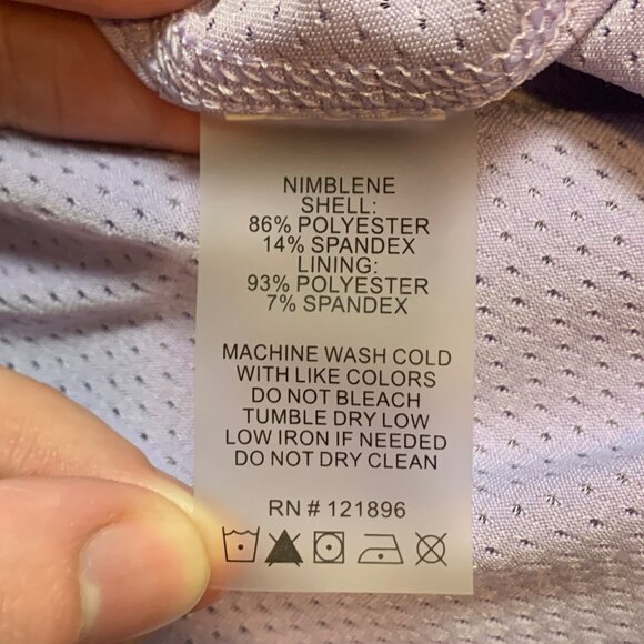 Title Nine Nimblene Active Skirt Skort Size 8 In Purple Pattern - Picture 6 of 6